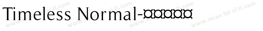 Timeless Normal字体转换